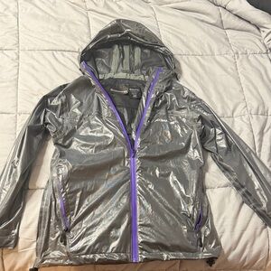 Compass 360 Women's Gray Jacket with Purple Accents